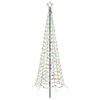 vidaXL LED spirālveida Ziemassvētku eglīte ar mietiņu EKENAS 250 cm