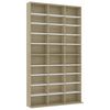vidaXL CD plaukts, balts, ozola, 102x23x177,5 cm, inženierijas koks