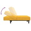 vidaXL 2-vietīga dīvāngulta, dzeltens samts