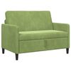 vidaXL Sofas ar uzglabā&scaron;anu Gai&scaron;i zaļa 122 x 78 x 87 cm Poliesters