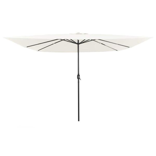 vidaXL Dārza parasols Smilšu 295 x 295 x 245 cm Poliesters un tērauds