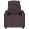 vidaXL masāžas krēsls, tum&scaron;i brūns audums