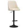 vidaXL bāra krēsli, 2 gab., krēmkrāsas samts