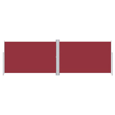 vidaXL izvelkama sānu markīze, sarkana, 220x600 cm