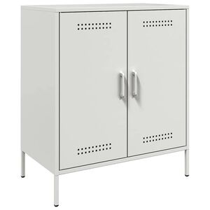 vidaXL kumode, balta, 68x39x79 cm, tērauds