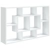 vidaXL sienas plaukts, balts, 85x16x52,5 cm, inženierijas koks
