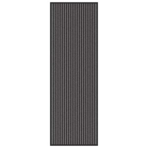 vidaXL Durvju paklājs Melna 60 x 180 cm Polipropilēns