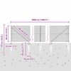 vidaXL Žoga āķis Pelēka 50 x 0,4 m (12 x 12 mm siets) Tērauds un PVC
