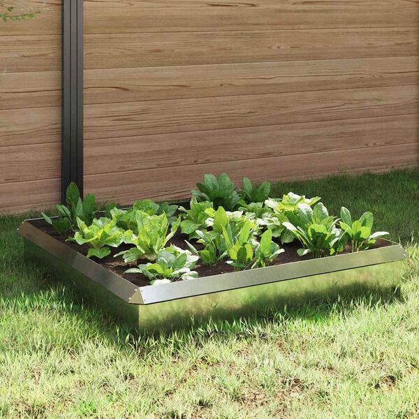 vidaXL Gliemežu sētas 8 pcs Sudraba Cinkots tērauds