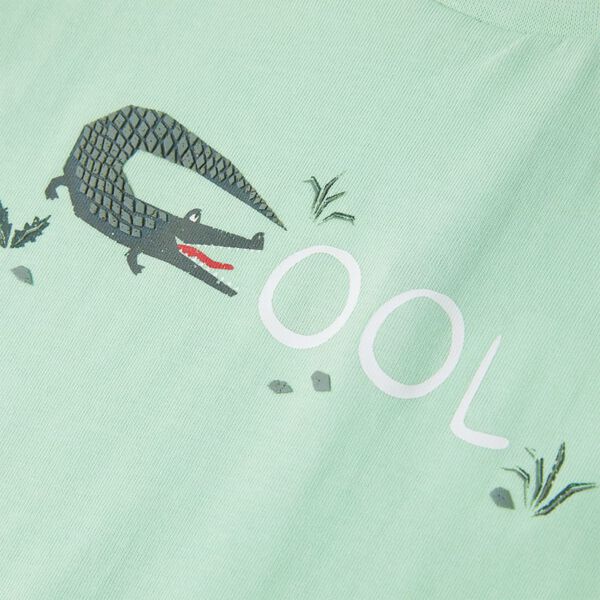 Bērnu krekls ar īsām piedurknēm, gai&scaron;i zaļ&scaron;, 116