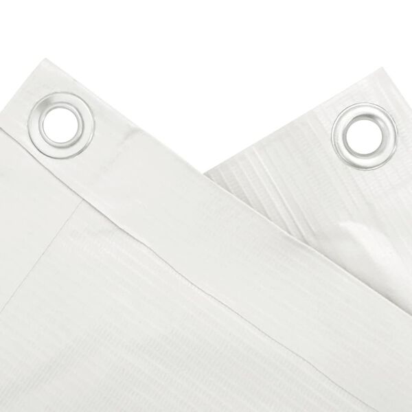 vidaXL balkona aizslietnis, PVC, 500x120 cm, balts