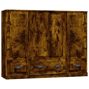 vidaXL augstie skapji, 3 gab., ozolkoka krāsā, inženierijas koks