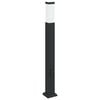 vidaXL stabveida gaismeklis ar kontaktligzdu, 80 cm, melns, IP44
