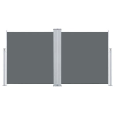 vidaXL izvelkams sānu aizslietnis, antracītpelēks, 120x600 cm