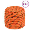 vidaXL laivu virve, oranža, 18 mm, 25 m, polipropilēns