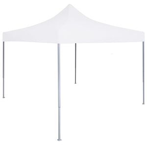 vidaXL saliekama nojume, profesionāla, balta, 3x3 m, tērauds