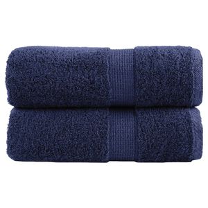 vidaXL augstākās kvalitātes dvieļi, SOLUND, 2 gab., tum&scaron;i zili, 30x30 cm, 600 g/m&sup2;