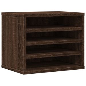 vidaXL rakstāmgalda organizators, brūna ozola, 36x26x29,5 cm, koks