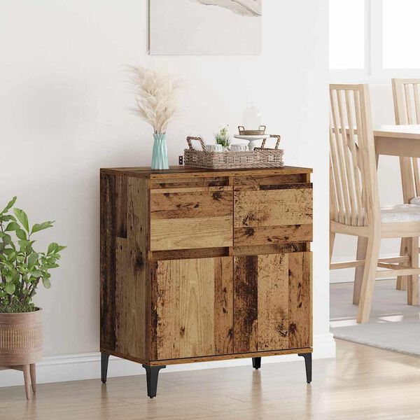 vidaXL Puse Vecs koks 60 x 35 x 70 cm Inženierija koks un dzelzs