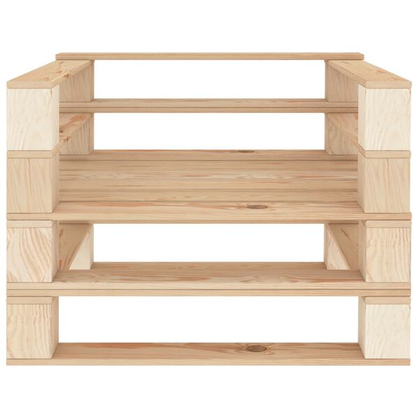 vidaXL 5-daļīgs dārza pale&scaron;u atpūtas mēbeļu komplekts, koks