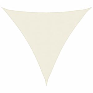 vidaXL saulessargs, 3,6x3,6x3,6 m, trijstūra forma, krēmkrāsas audums