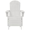 vidaXL Adirondack krēsls Balts 74 x 82 x 92cm HDPE