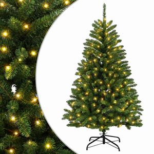 vidaXL Mākslīgā Saliekamā Ziemassvētku Egle 120 cm 150 LED Silti balts