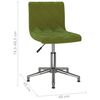 vidaXL grozāmi virtuves krēsli, 2 gab., gai&scaron;i zaļ&scaron; samts