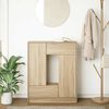 vidaXL kumode ar atvilktnēm un durvīm, sonoma ozols, 73x31x90 cm