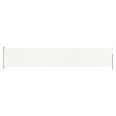 vidaXL izvelkama sānu markīze, krēmkrāsas, 117x600 cm