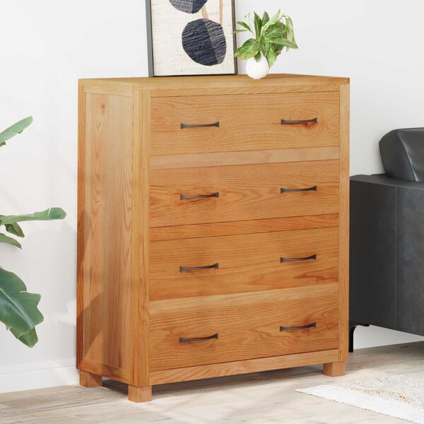 vidaXL Plakans ar atvilktni ar uzglabā&scaron;anu Brūna Inženierijas koks