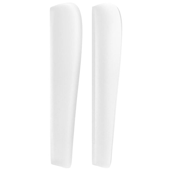 vidaXL galvgalis ar malām, 83x23x118/128 cm, balta mākslīgā āda