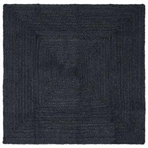 vidaXL Lauka paklājs Tum&scaron;i pelēka 120 x 120 cm Džuta