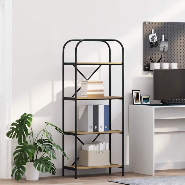 vidaXL Grāmatu plaukts Artisānā ozols 60 x 30 x 146 cm