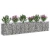vidaXL Gabions pacelta gulta 2 pcs Sudraba 300 x 50 x 60 cm
