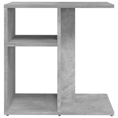 vidaXL galdiņš, betona pelēks, 50x30x50 cm, skaidu plāksne