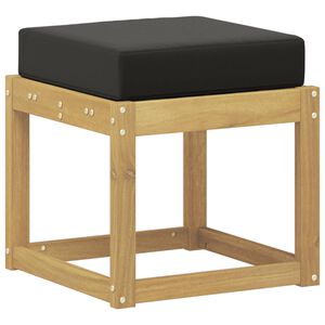 vidaXL Āra krēsla sols Balts 43 x 43 x 45 cm Cietā akācijas koks