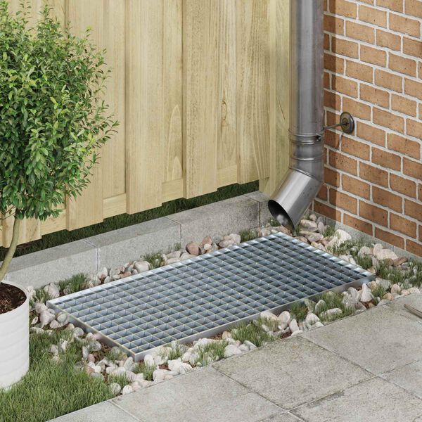 vidaXL Restes Sudraba 80 x 40 x 2 cm Karsti cinkots tērauds