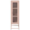 vidaXL Highboard Pink 36x39x123 cm Auksti velmēts tērauds