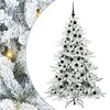 vidaXL Mākslīgā Saliekamā Ziemassvētku Egle su 300 LED Balts 180 cm