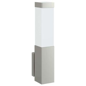 vidaXL Āra sienas gaisma Sudraba 10.5 x 6 x 33 cm
