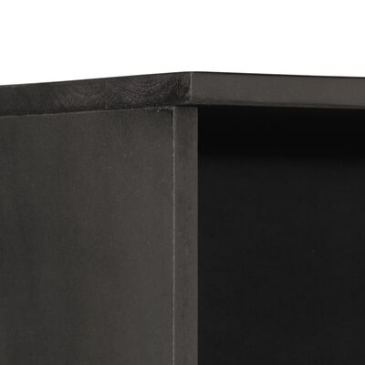vidaXL vannasistabas skapītis, melns, 38x33x160 cm, mango masīvkoks