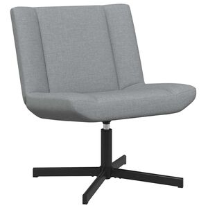 vidaXL Grozāmkrēsls Gai&scaron;i pelēka 63 x 75 x 76 cm audums