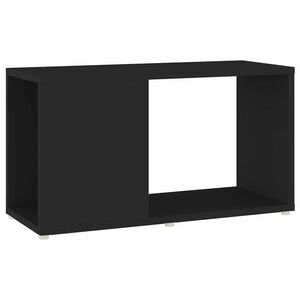 vidaXL TV skapis, melns, 60x24x32 cm, inženierijas koks