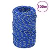 vidaXL laivu virve, zila, 2 mm, 500 m, polipropilēns