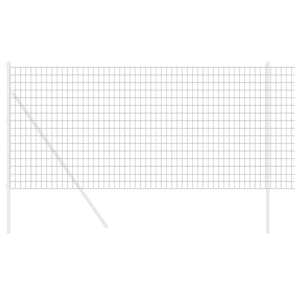 vidaXL Eiropas žogs Pelēka 1 x 10 m PVC pārklāts dzelzs