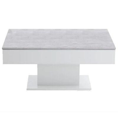 FMD kafijas galdiņš, betona pelēka un balta krāsa