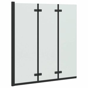 vidaXL Saliekamā du&scaron;as kabīne Melns 130 x 138 cm