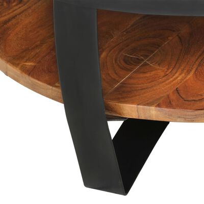 vidaXL kafijas galdiņš, 65x65x32 cm, akācijas masīvkoks