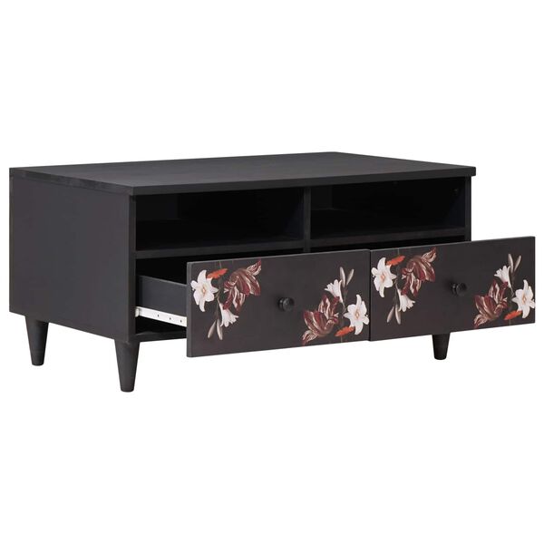 vidaXL Kafijas galdiņš ar atvilktni Daudzkrāsains 80 x 54 x 40 cm